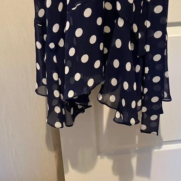 Jessica Howard Navy and White Asymmetrical Dress - Picture 3 of 7